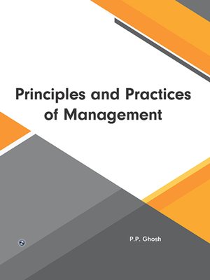 cover image of Principles and Practices of Management